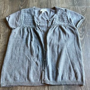 Loft short sleeve sweater cardigan